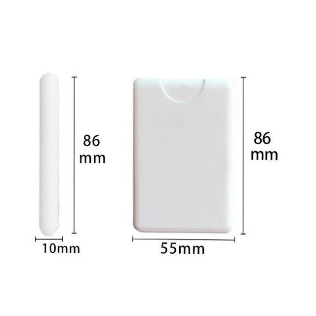 Bình xịt nước hoa dung tích 20ml hình dáng chiếc thẻ tiện dụng