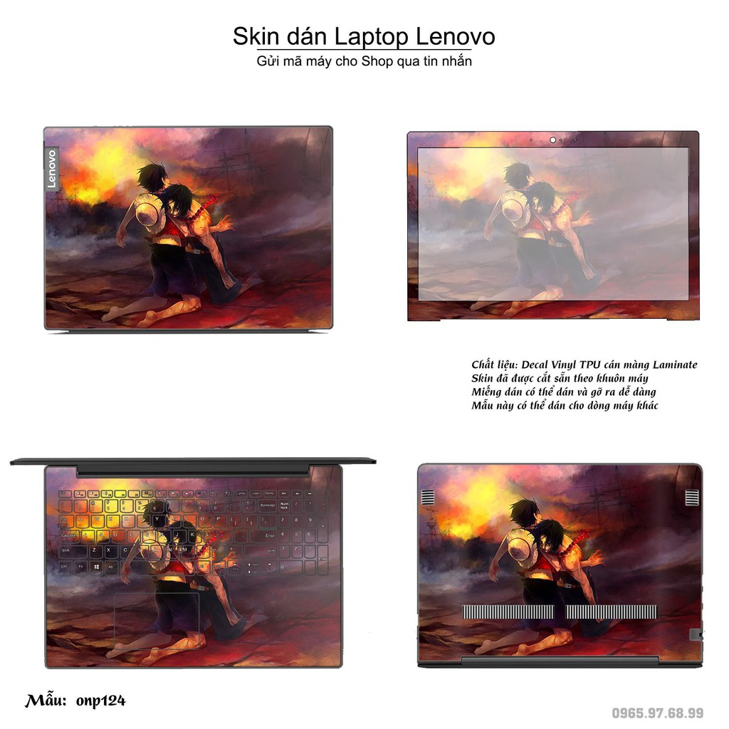 Skin dán Laptop Lenovo in hình One Piece _nhiều mẫu 14 (inbox mã máy cho Shop)