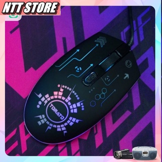 Chuột chuyên game Tomato S105 led RGB , chuột quang có dây với 1200dpi bảo hành chính hãng 6 tháng - NTT Store