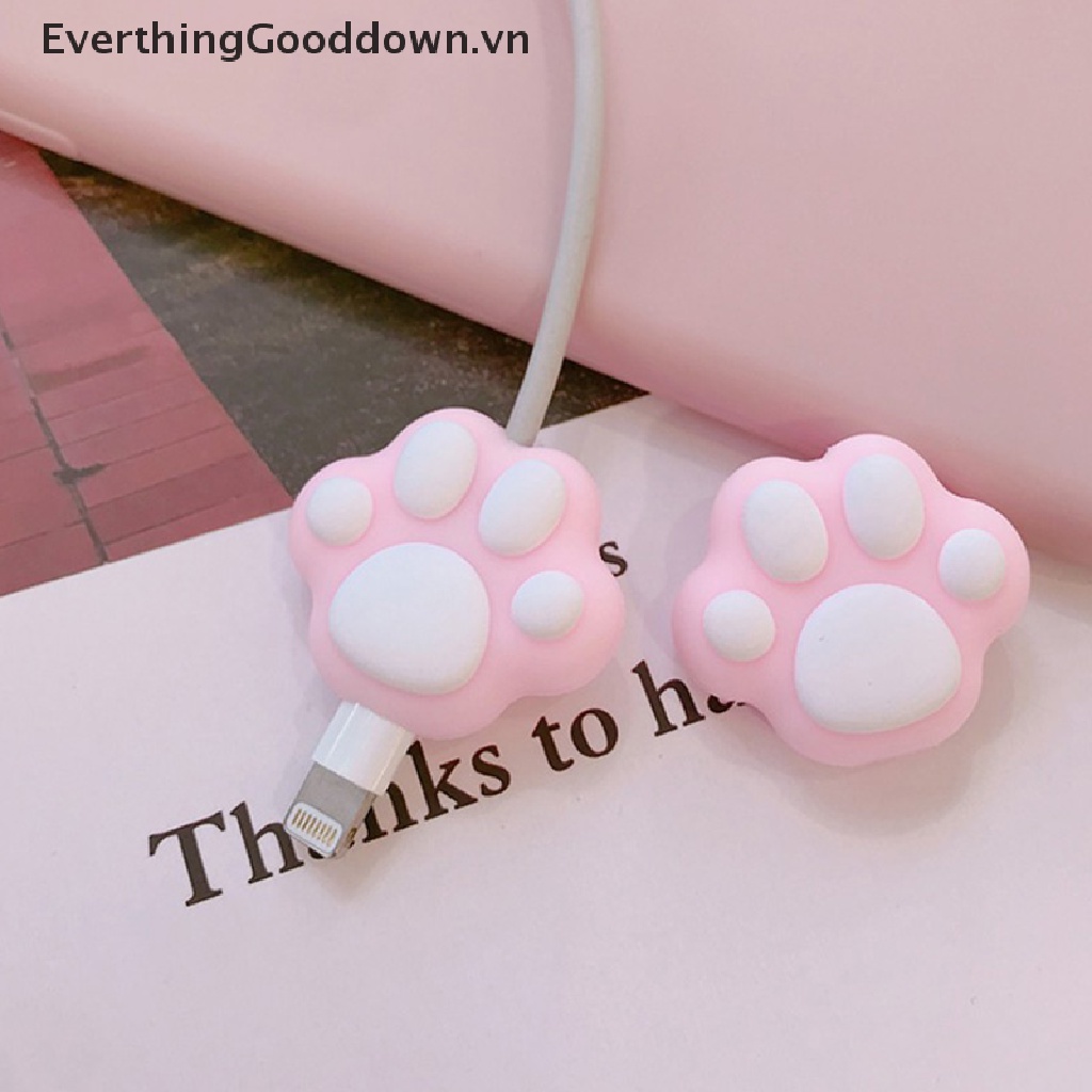 Everthinggood Phụ Kiện Bảo Vệ Dây Cáp Sạc Usb Bằng Silicon Dễ Thương