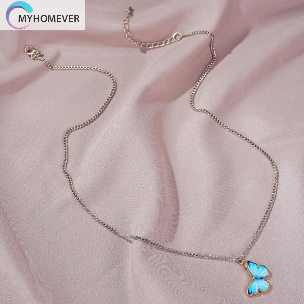 Dây Chuyền Mặt Bướm Nhiều Màu