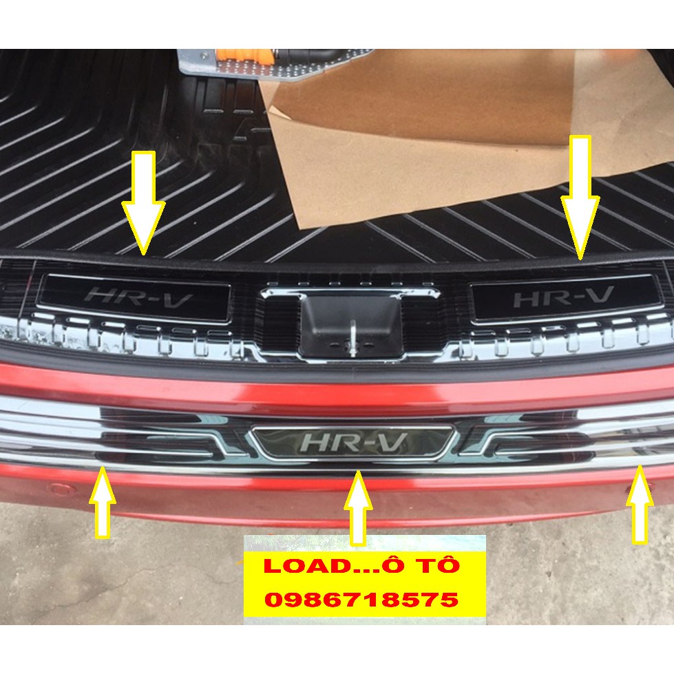 Ốp Bậc Cốp, Chống Trầy Cốp Xe Honda HRV Mẫu Titan Cao Cấp