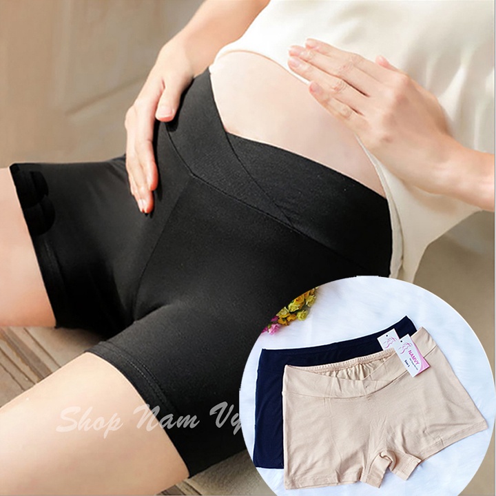Quần mặc váy bầu cạp chéo mịn mát (nhiều size)