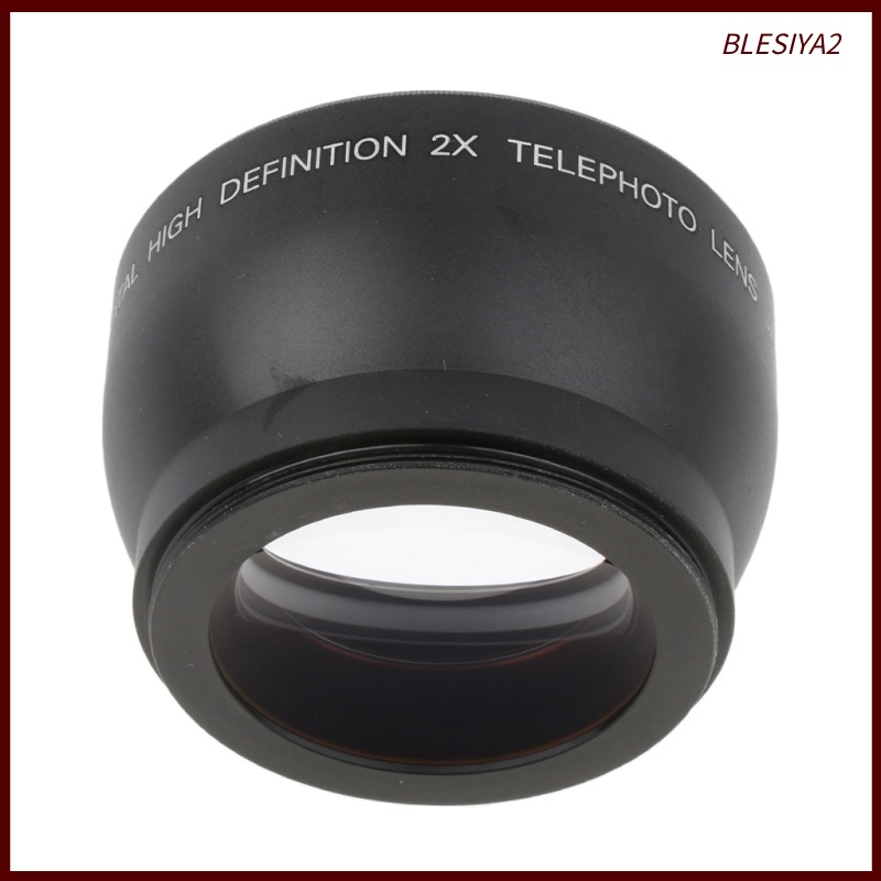 [BLESIYA2]52mm 2x Magnification Telephoto Lens for Nikon Sony DSLR Cameras/Camcorders