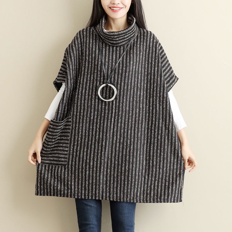 MỚI Áo sweater dệt kim cổ cao size lớn MM200
 | BigBuy360 - bigbuy360.vn