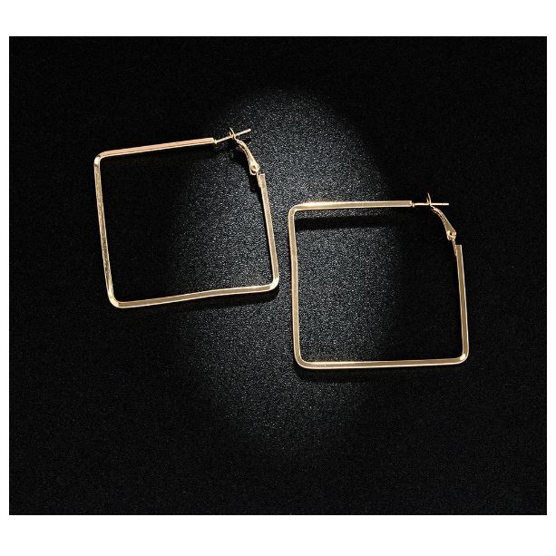 M 28 Hoa tai khuyên vuông thời trang cá tính