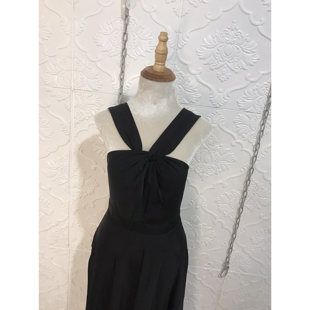 Đầm thiết kế.đầm tiểu thư maxi dáng xòe xoắn ngực hở vai xinh xắn | BigBuy360 - bigbuy360.vn