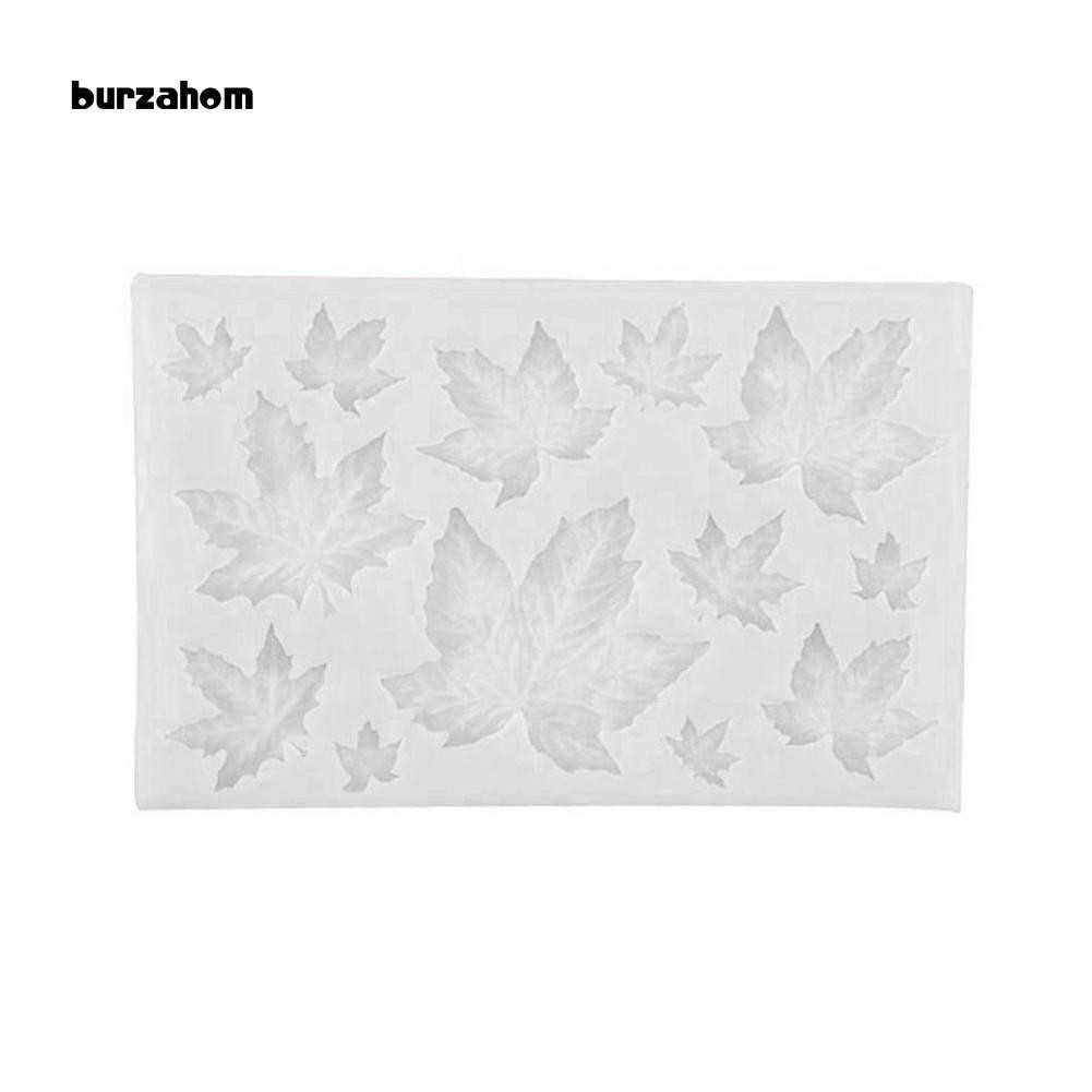 Khuôn làm bánh thủ công bằng silicone hình lá phong