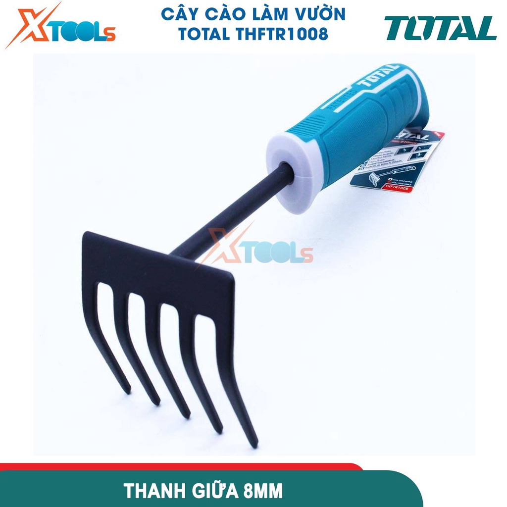 Cây cào làm vườn 270mm TOTAL THFTR1008, dụng cụ làm vườn chiều dài 270mm chiều rộng 82mm - CHÍNH HÃNG-XTOOLS