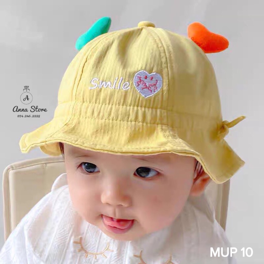 MUP 10 : Mũ vành cho bé 6m - 24m ( vòng đầu 42-48cm )