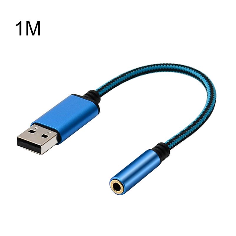 Cáp Chuyển Đổi Âm Thanh Usb Sang 3.5mm Dài 0.2m / 1m 2 Trong 1 Cho Tai Nghe Apple