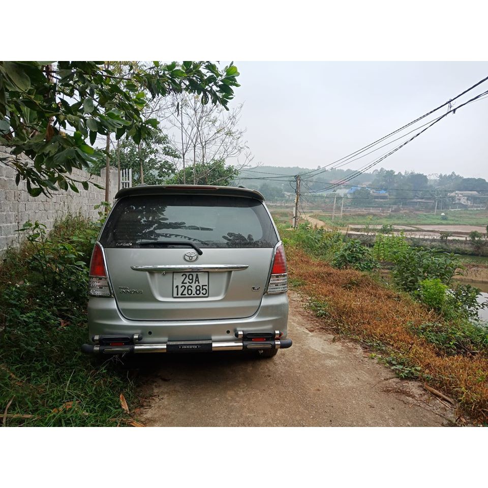 Cản sau 2 ống xe Toyota Innova 2009- 2015 hàng cao cấp