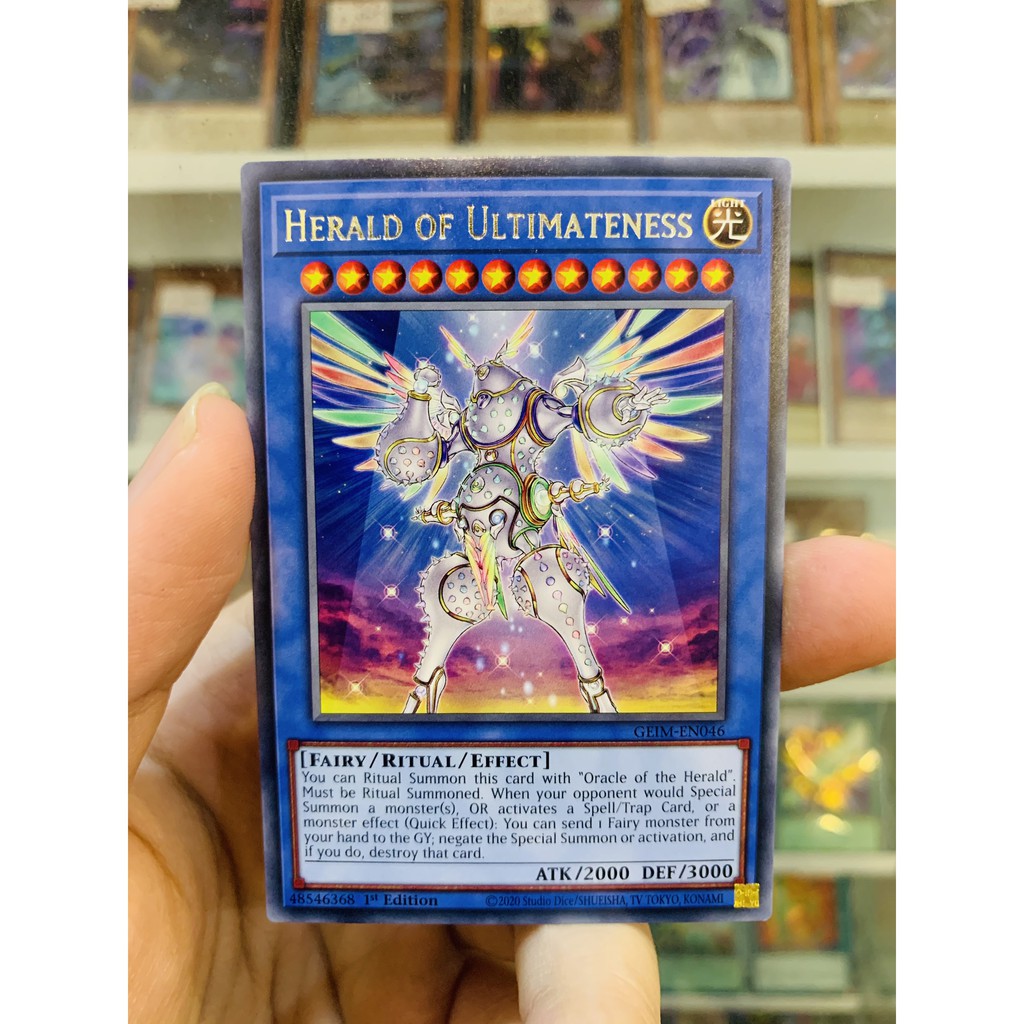 Thẻ Bài YugiOh! Mã GEIM-EN046 - Herald of Ultimateness - Rare - 1st Edition