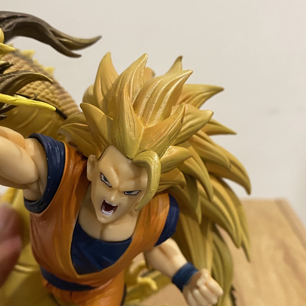 Mô hình songoku SSJ3 Rồng Vàng 21cm siêu chất - Mô hình dragonball chất lượng cao