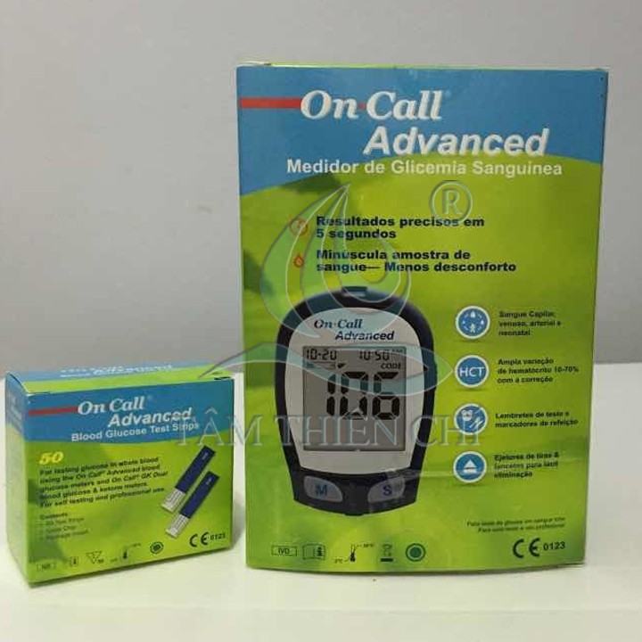 Máy đo đường huyết ACON On Call Advanced trọn bộ