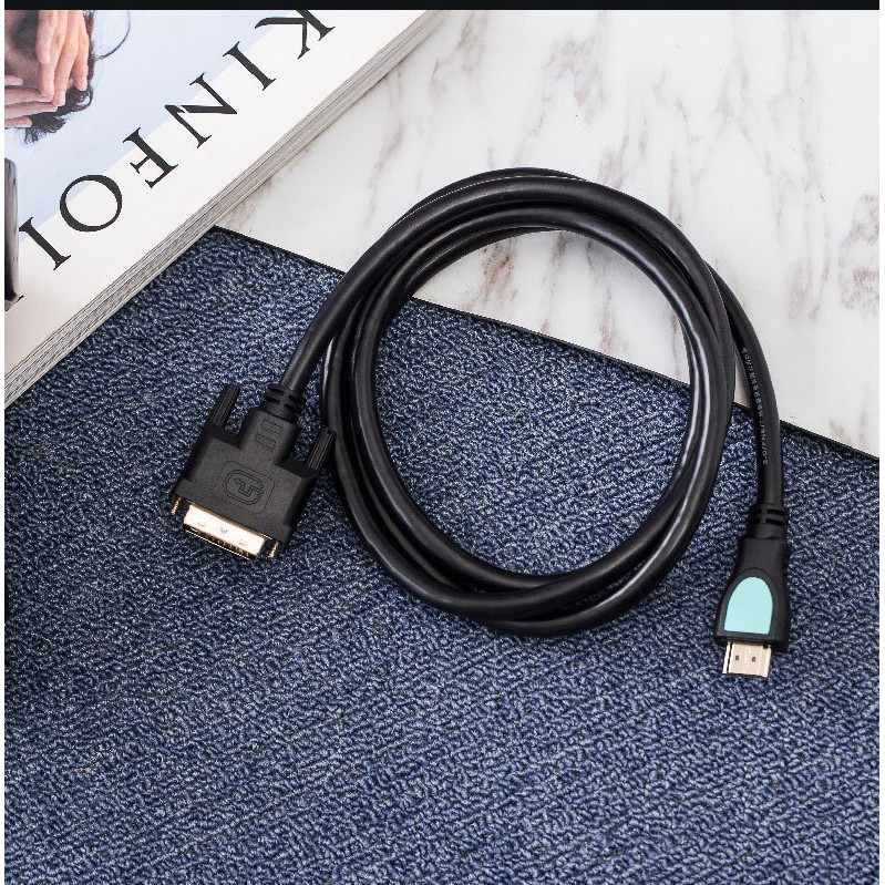 DÂY HDMI to DVI 24+1, ĐẦU CHUYỂN DVI 24+5 to VGA_Bảo Hành 3 Tháng.