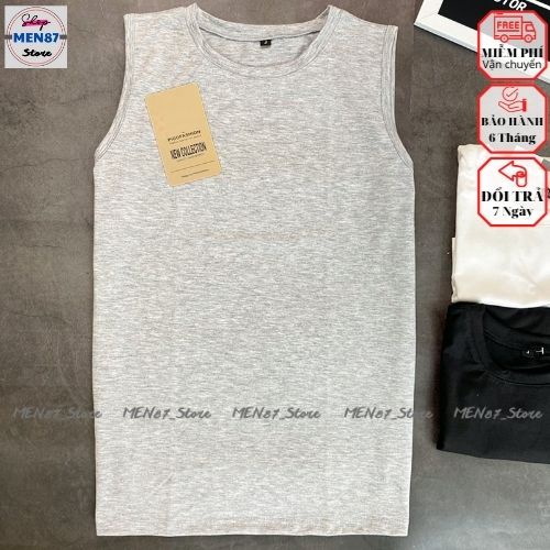 Áo ba lỗ nam cotton, áo lót nam thể thao sát nách co giãn thấm hút mồ hôi siêu thoáng mát-  Men87_store