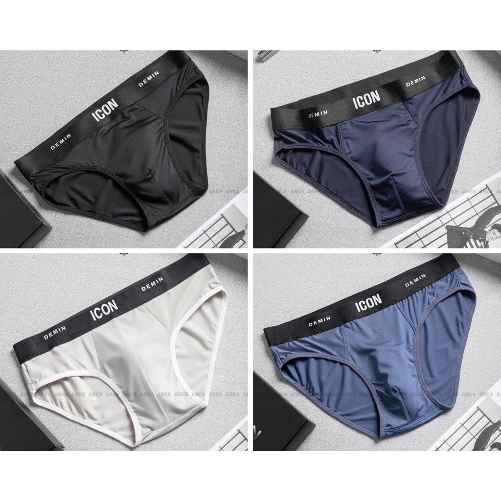 [ GIÁ TỐT ] Quần lót nam chéo thun COTTON thoáng mát chữ ICON