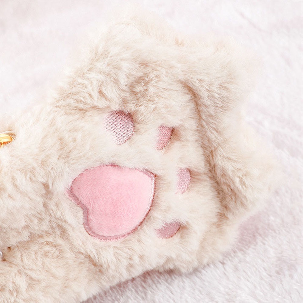 1 Túi Đựng Bút Hình Chân Mèo Nhồi Bông Dễ Thương