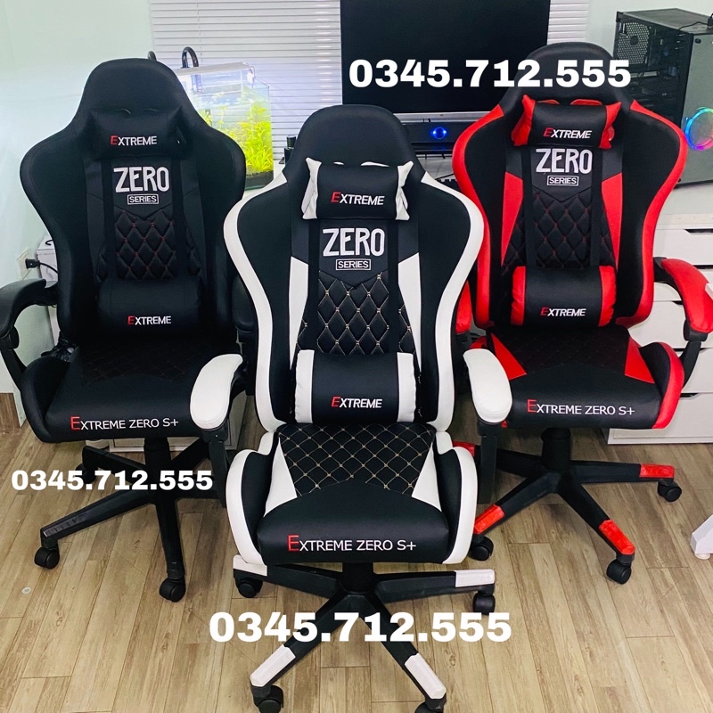 Ghế Gaming Extreme Zero S , S+ , v1 series , cyber Đen, pistop , Đỏ, Trắng ,Hồng
