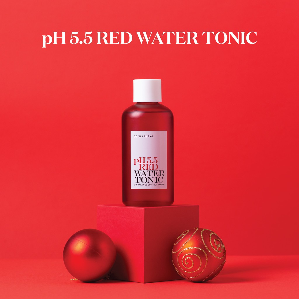 Nước Cân Bằng Da Red Peel So Natural pH 5.5 Red Water Tonic (250ml)