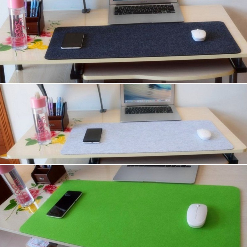 btsg Large Felt Cloth Mouse Pad Non-slip Mouse Pad Mouse Mat for Office desk pad