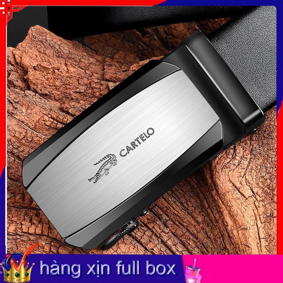 [HÀNG CHẤT] THẮT LƯNG DA DÂY NỊT NAM DOANH NHÂN HAI LỚP CATVIENSHOP