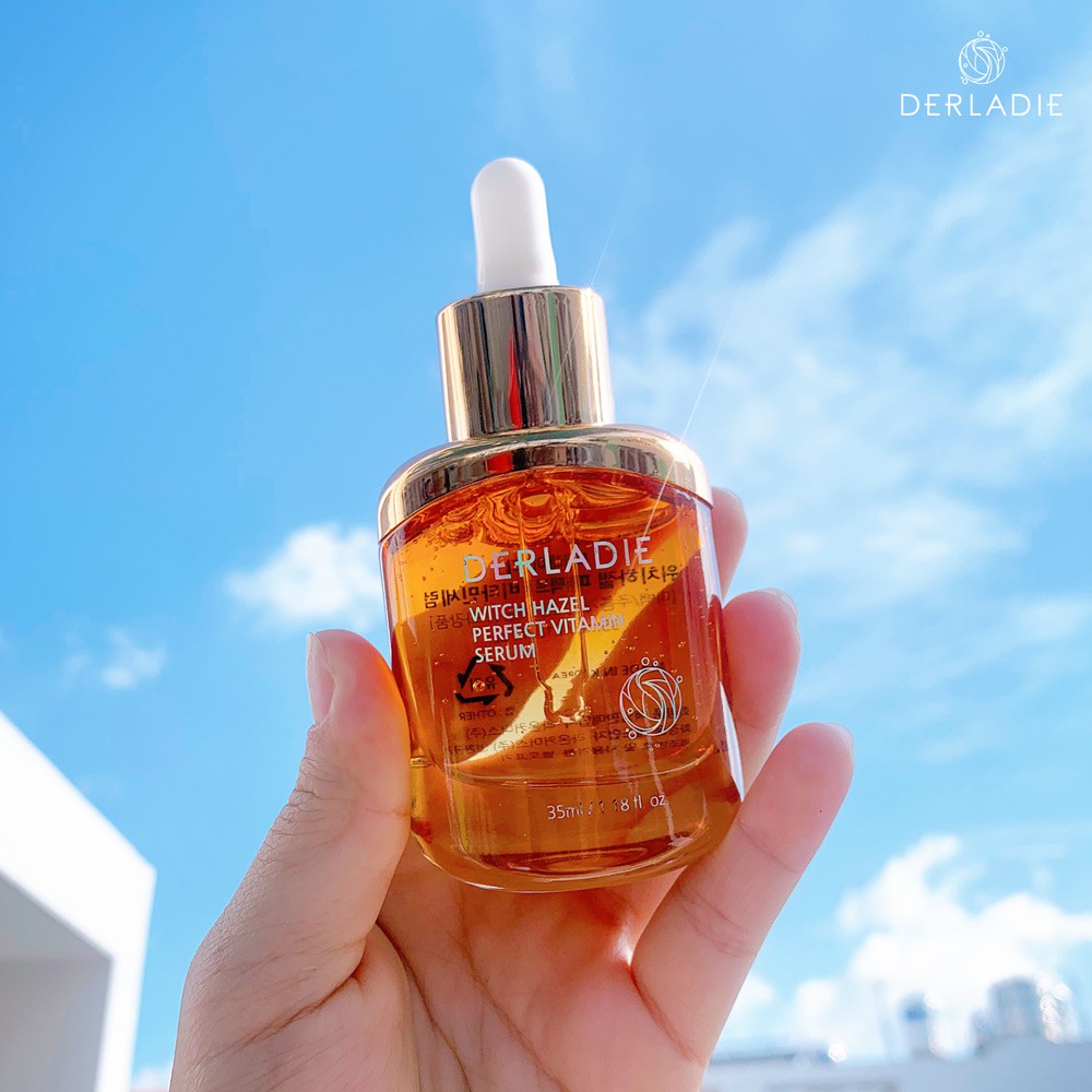 Tinh Chất Derladie Giảm Mụn, Hỗ Trợ Làm Mờ Sẹo Witch Hazel Perfect Vitamin Serum (Mới) 35ml