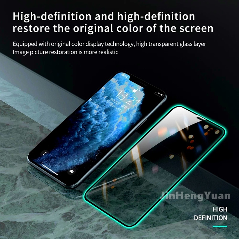 Cường lực họa tiết phát quang thích hợp cho Iphone 12 11 13 Pro Max 12mini 13mini 7 8 Plus Xr X Xs