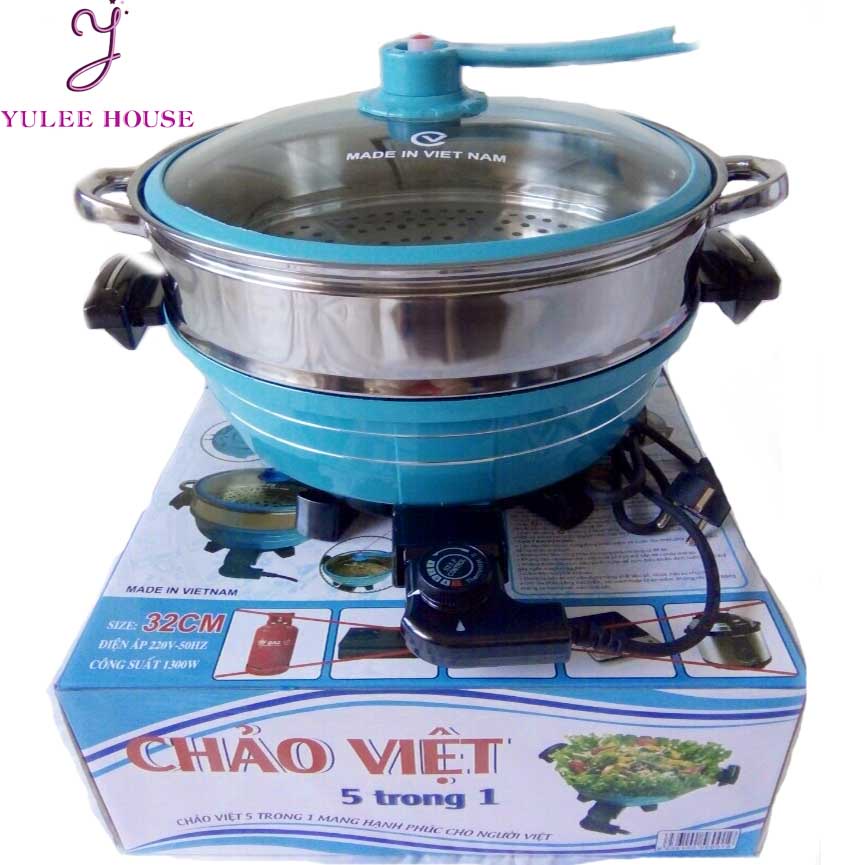 CHẢO ĐA NĂNG 5IN1 - TÍCH HỢP NHIỀU CÔNG DỤNG -  MADE IN VIỆT NAM