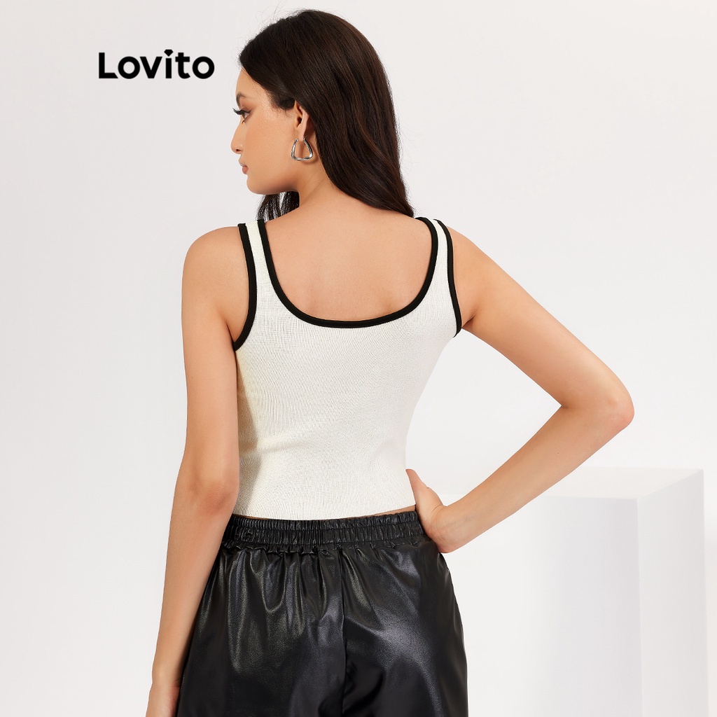 Áo Lovito hở vai thêu hoa có nơ phía trước đơn giản L18X075 (màu trắng) | BigBuy360 - bigbuy360.vn