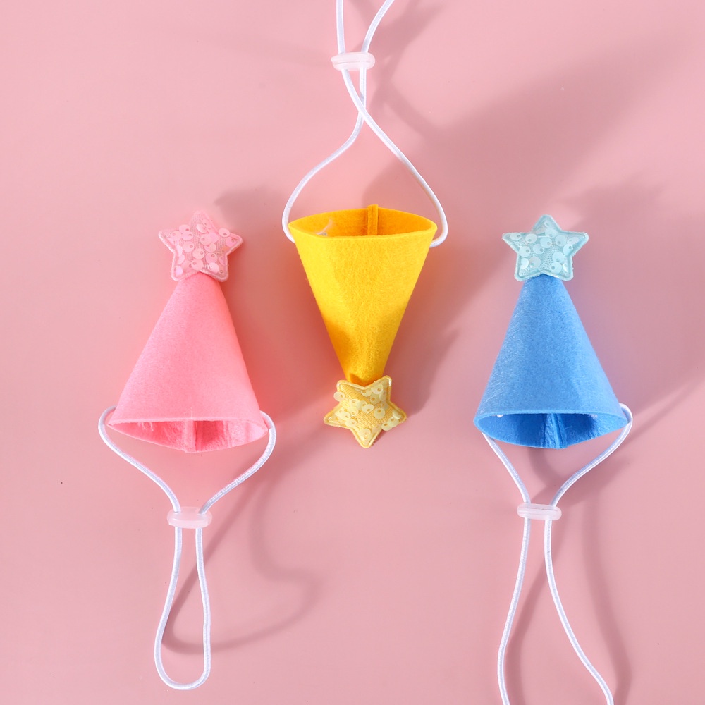 Yếm Thêu Hình / Nón đáng Yêu Có Thể điều Chỉnh Kích Thước Giúp Làm đẹp Cho Thú Cưng Ngày Sinh Nhật