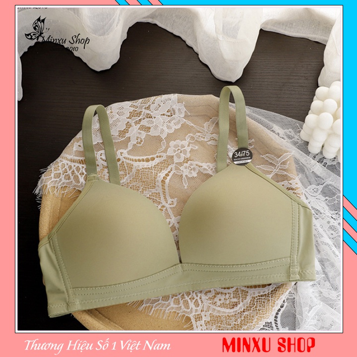 Áo Lót Su Trơn Xuất Nhật Thông Hơi Thoáng Khí Mẫu Mới Đệm Mỏng Không Gọng Minxu shop AL008