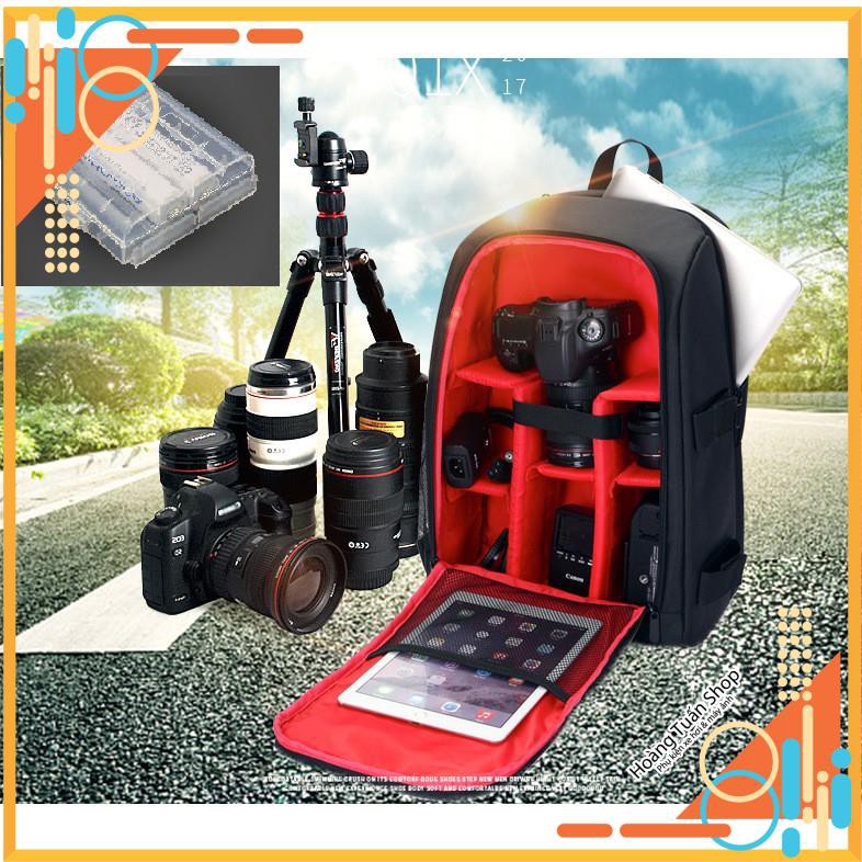 Ba lô chống sốc máy ảnh DSLR size to TẶNG ngay hộp đựng pin đèn flash