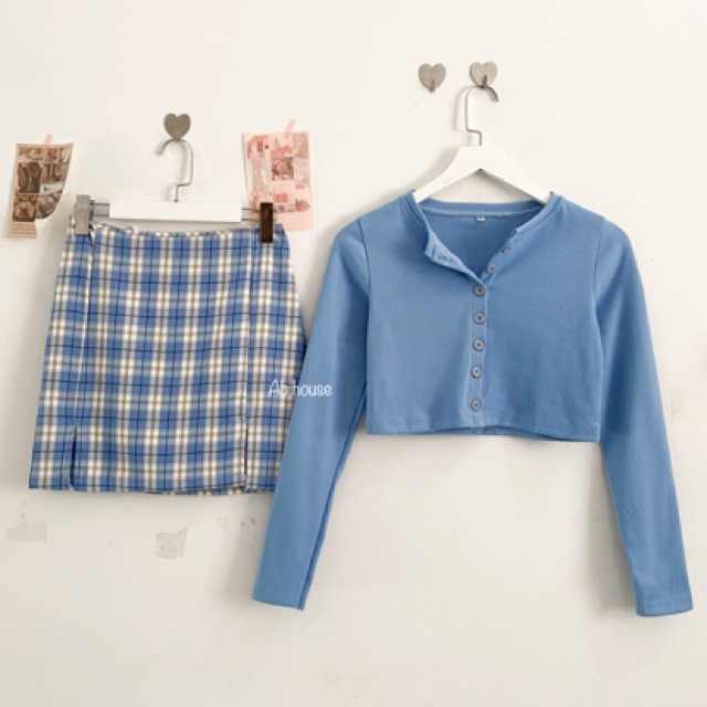 Chân váy Caro Ulzzang ( kèm lót trren) | BigBuy360 - bigbuy360.vn