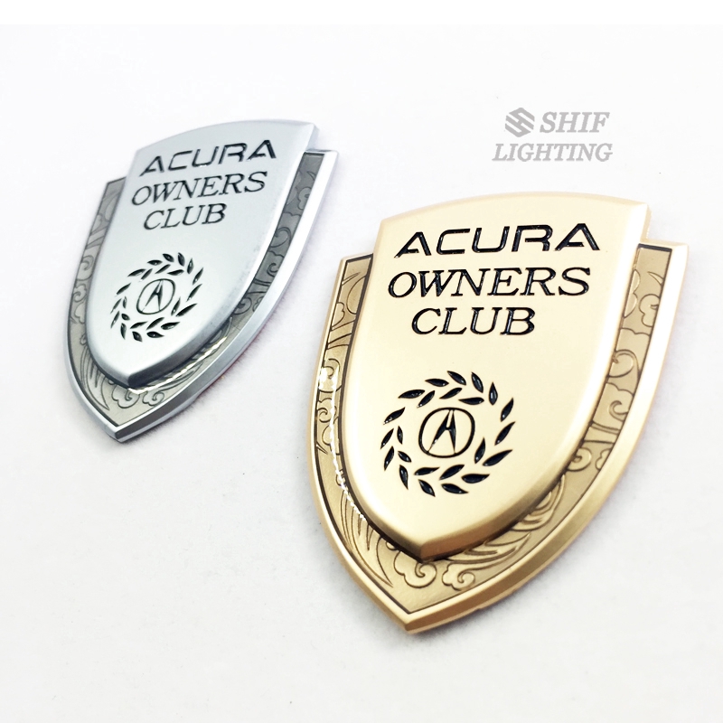 Logo vàng kim loại dán trang trí ô tô ACURA
