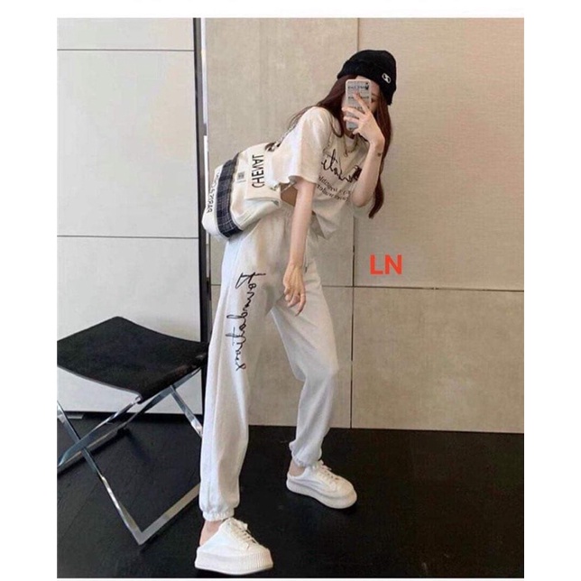 Sét áo Founda + quần bom chữ TH6