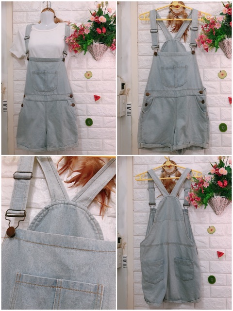Yếm jean xịn xò ulzzang dưới 60 kg | BigBuy360 - bigbuy360.vn