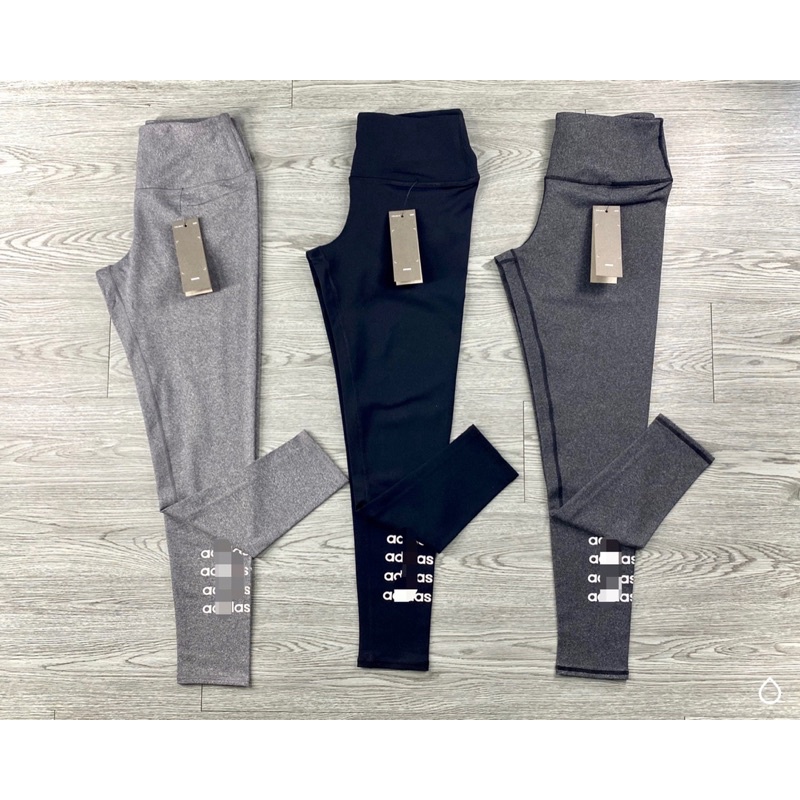 Quần Tập Gym Yoga Dài Trơn Nâng Mông, Quần Legging Thể Thao Aerobic In Chữ