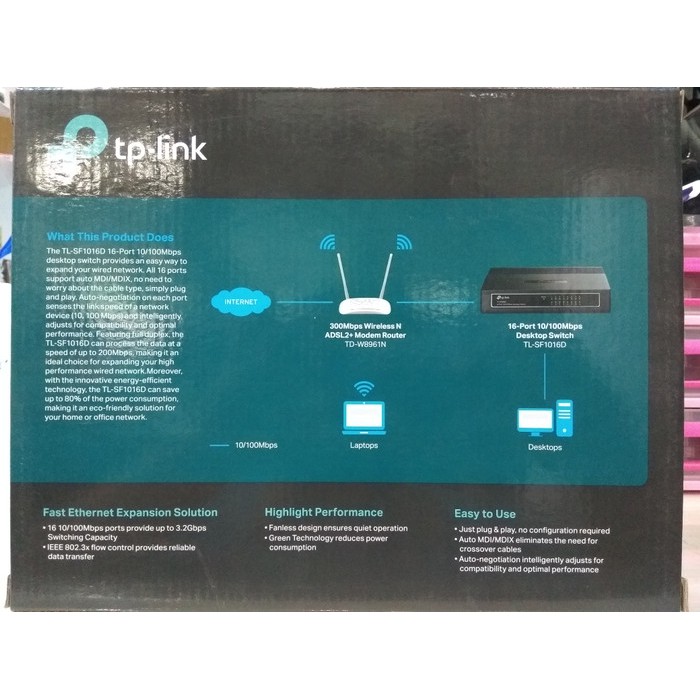 Bộ Chuyển Đổi Tp-link Tl-sf1016d 16 Cổng 10 / 100 Mbps / Switch Hub