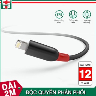 Dây sạc iPhone 5, 5S, SE, 6,6s,6plus, 6splus, 7 , 7plus, 8, 8plus, x Bagi, dài 2m.