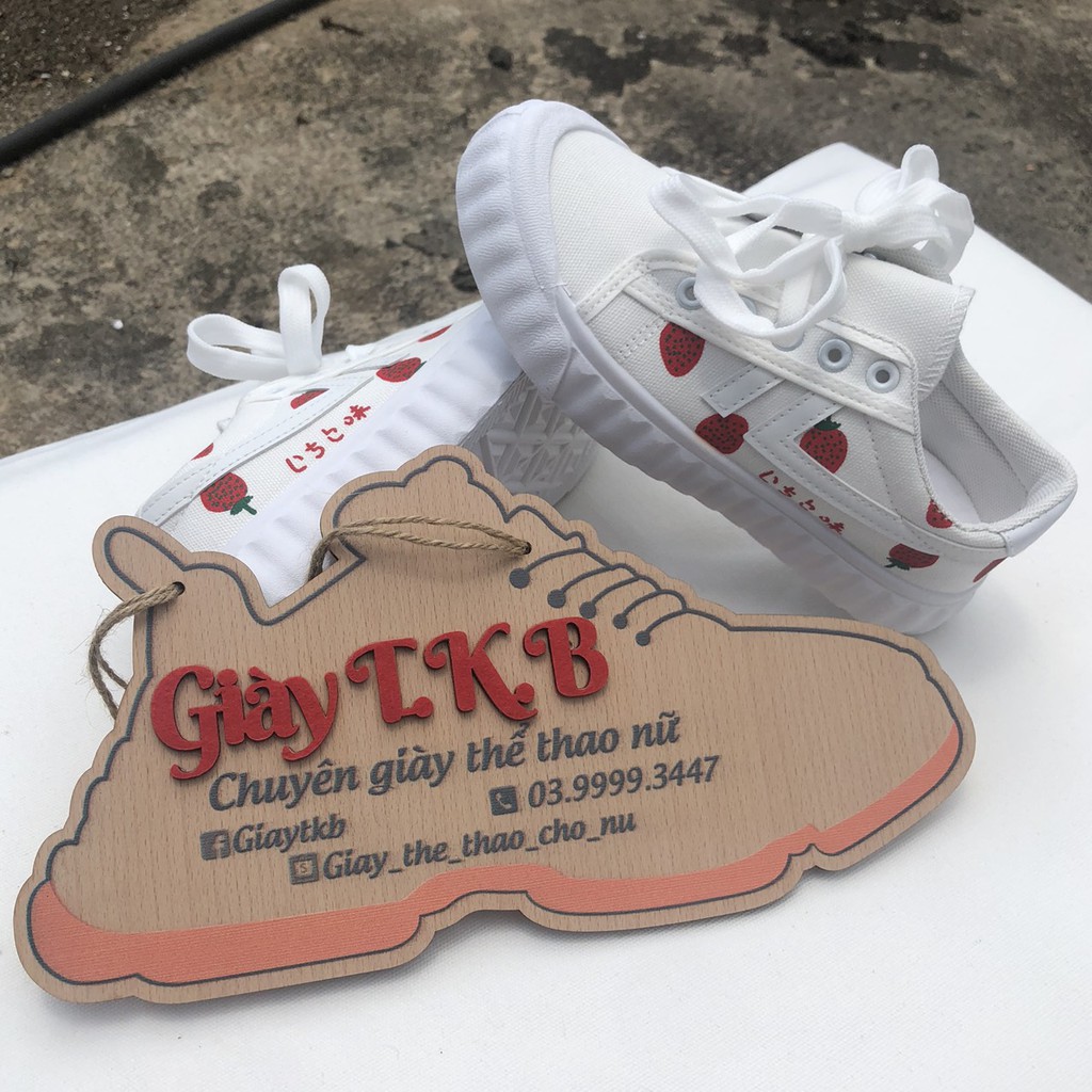 Giày Thể Thao Nữ [FREESHIP] Giày nữ - Giày sneaker dâu tây xinh xắn dễ thương năng động - Giảm ngay 20k - B4 | BigBuy360 - bigbuy360.vn