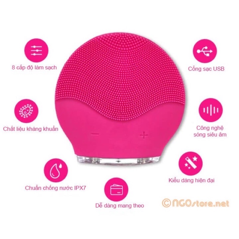 MÁY RỬA MẶT MASAGE SILICON FOREVER