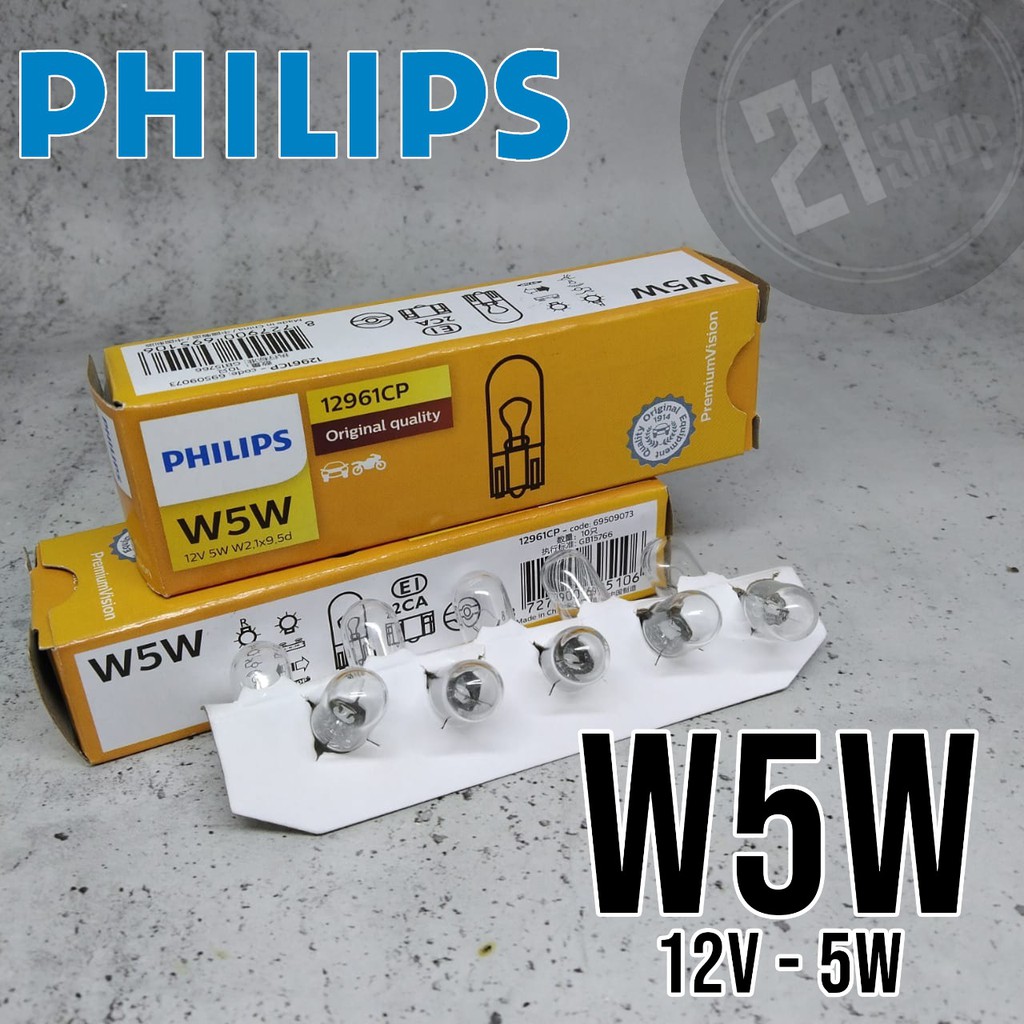 Bóng Đèn Led Philips W5W 12v 5w T10 T10 Chất Lượng Cao