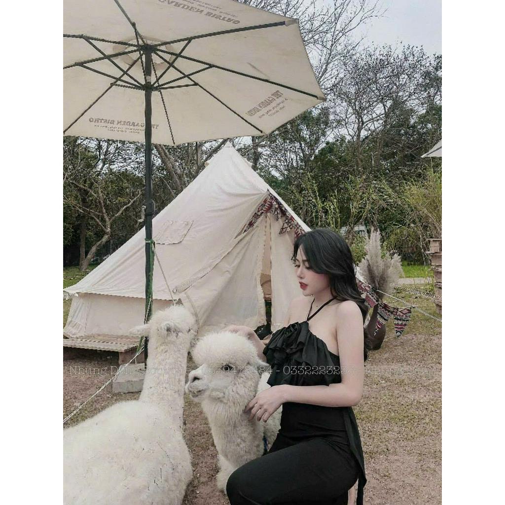 Áo hai dây croptop HOA LEN móc siêu xinh cho Nữ - alohashop91