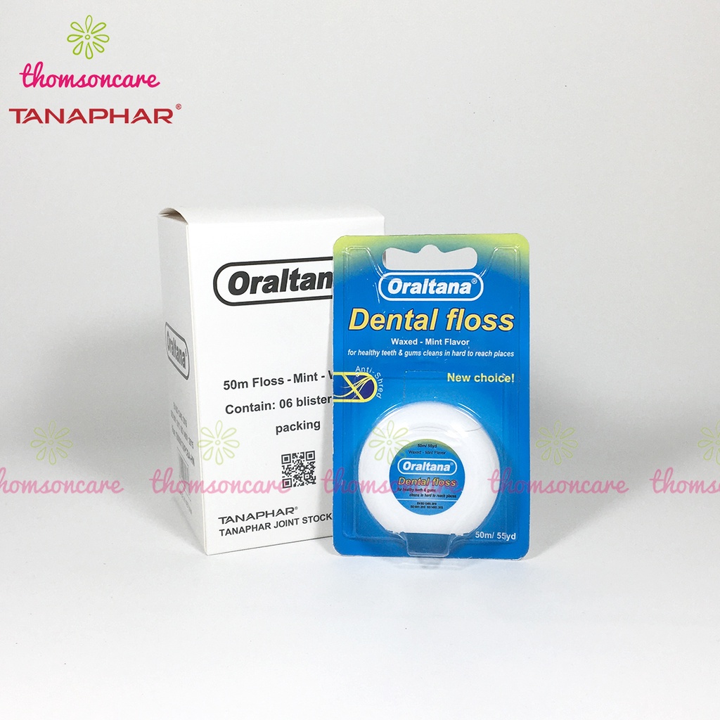 Chỉ nha khoa Oraltana - chỉ kẽ răng hương bạc hà - Hàng Việt Nam chất lượng cao