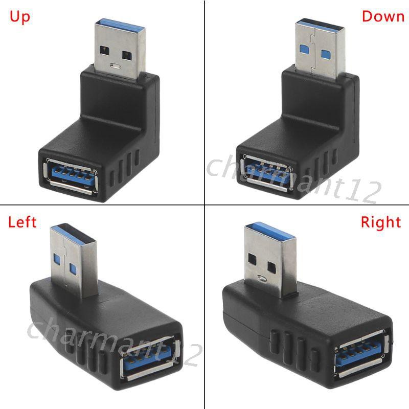 Đầu Nối Usb 3.0 Vuông Góc 90 Độ Cho Laptop / PC