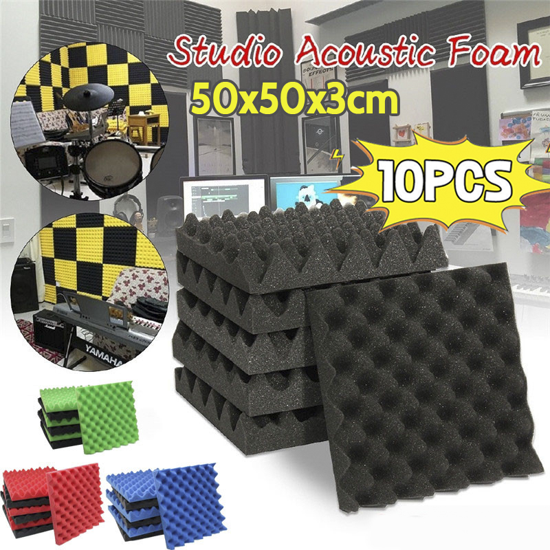 Bộ 10 Miếng Xốp Cách Âm Chuyên Dụng 50cm X 50cm