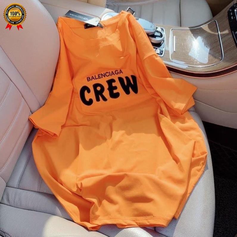Áo Phông Áo Thun Nữ Thêu Chữ CREW, Hàng Quảng Châu Cao Cấp Chất Mát Không Xù Fom Rộng Giấu Quần. | BigBuy360 - bigbuy360.vn