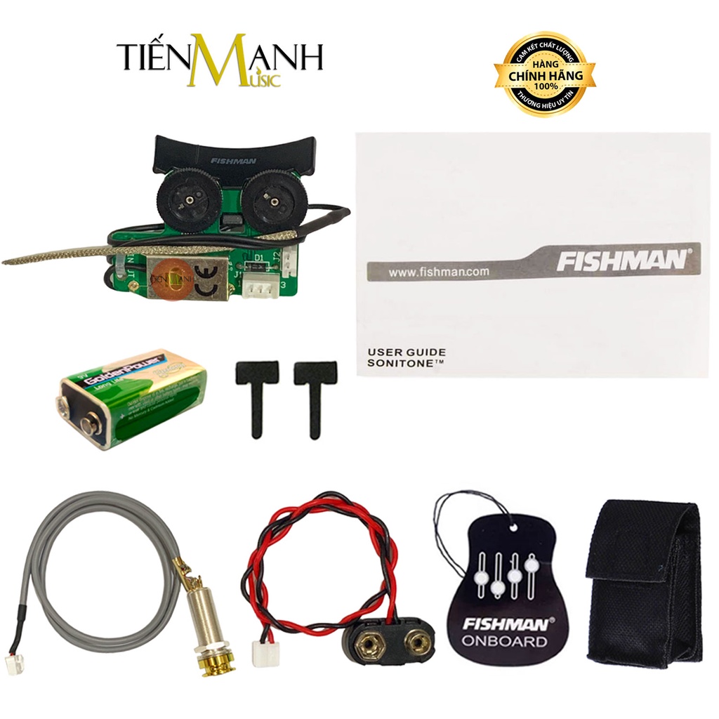 EQ Fishman Sonitone GT4 Gold Endpin Jack - Đàn Guitar Acoustic Preamp Pickup OEM-SON-GT4 Thiết bị Thu âm